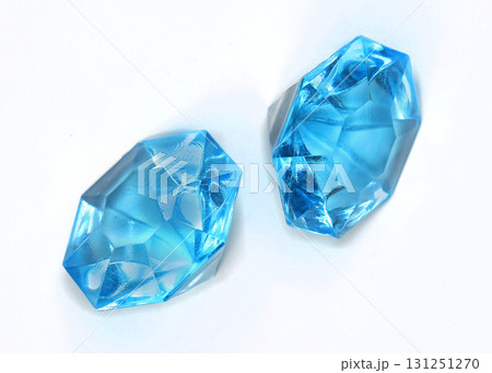 Blue gemstones on white Blue gemstones on white 131251270