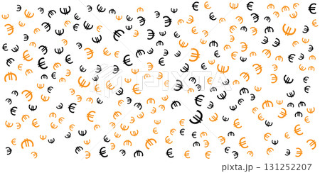 Abstract Euro Symbols Pattern on White Background. Euro Currency Icon. Abstract Euro Symbols Pattern on White Background. Euro Currency Icon. 131252207