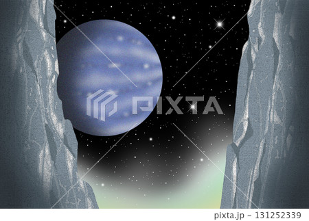宇宙・宇宙空間 - 岩肌・岸壁・プラネット・外宇宙 131252339