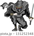 忍者キャラクター - 忍びの者・間者・黒装束・抜刀 131252348