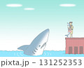 壁紙・ポストカード - 鮫・波止場・少女・子守 131252353