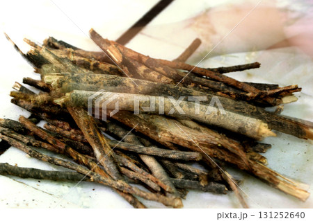 Dry Herbal Sticks Used in Ayurvedic Medicine 131252640