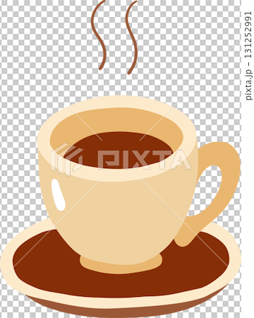 Hot coffee cup flat design clipart perfect for beverage graphic design Hot coffee cup flat design clipart perfect for beverage graphic design 131252991