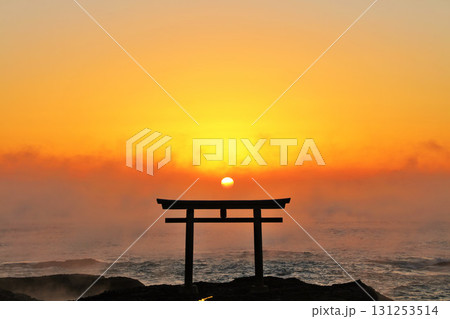 茨城県 大洗磯前神社からの初日の出 茨城県 大洗磯前神社からの初日の出 131253514