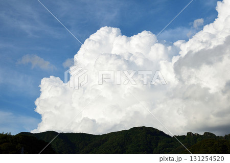 青空と白い雲、夏の雲、秋の雲 青空と白い雲、夏の雲、秋の雲 131254520