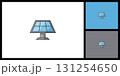 Solar Panel Flat Icon for Renewable Green Energy and Sustainability 131254650