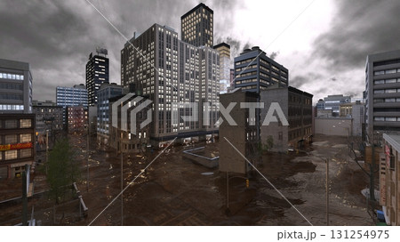 水没した都市 水没した都市 131254975