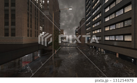 水没した都市 131254979