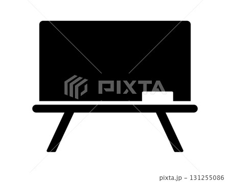 黒板のアイコン モノトーン 黒板のアイコン モノトーン 131255086