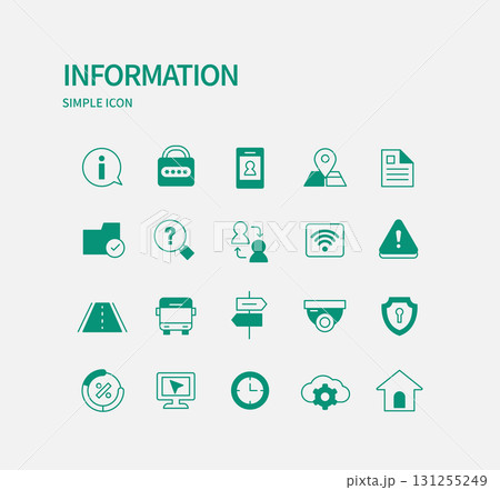 Simple Color Icon Set  131255249