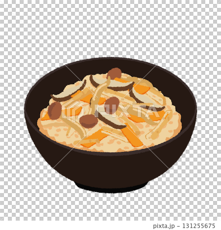 Illustration of cooked rice Illustration of cooked rice 131255675