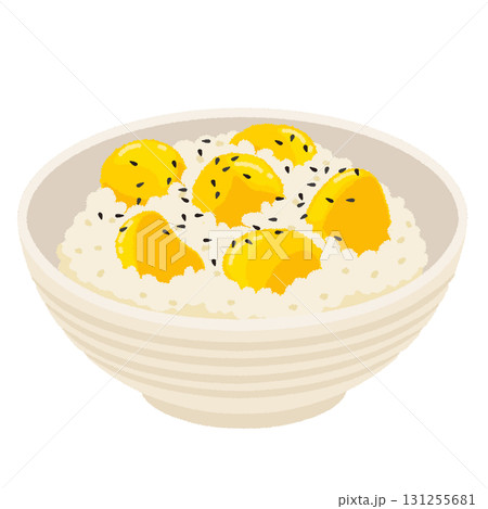 栗ご飯のイラスト 131255681