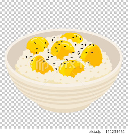 Illustration of chestnut rice Illustration of chestnut rice 131255681