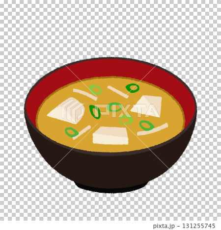 Illustration of miso soup 131255745