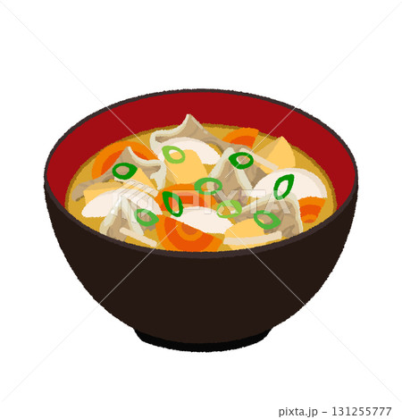 豚汁のイラスト 131255777