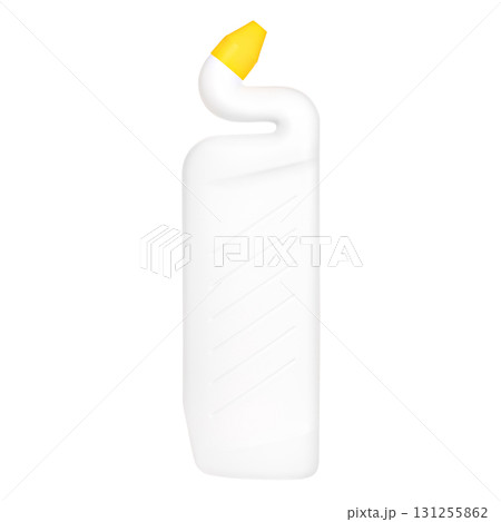 Toilet cleaner in a white bottle on an isolated white background Toilet cleaner in a white bottle on an isolated white background 131255862