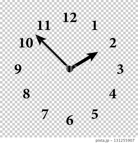 Vector illustration of analog clock hands and scale Vector illustration of analog clock hands and scale 131255907