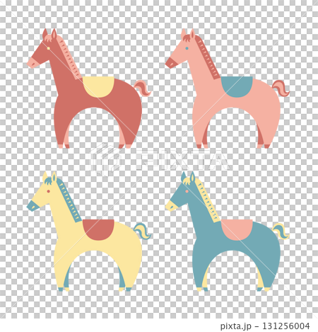 かわいい馬のイラスト 131256004