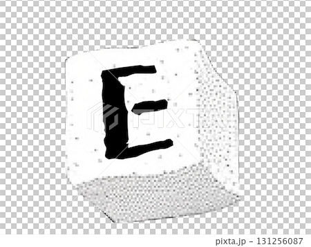 角砂糖モチーフの立体に書いた文字 角砂糖モチーフの立体に書いた文字 131256087