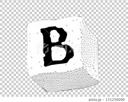 角砂糖モチーフの立体に書いた文字 角砂糖モチーフの立体に書いた文字 131256090