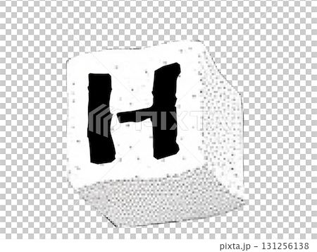 Letters written on a three-dimensional sugar cube motif Letters written on a three-dimensional sugar cube motif 131256138