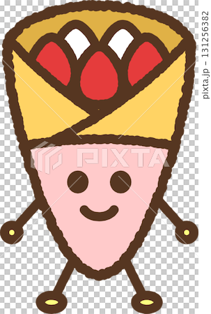 人物風格的食物圖示：可麗餅 131256382