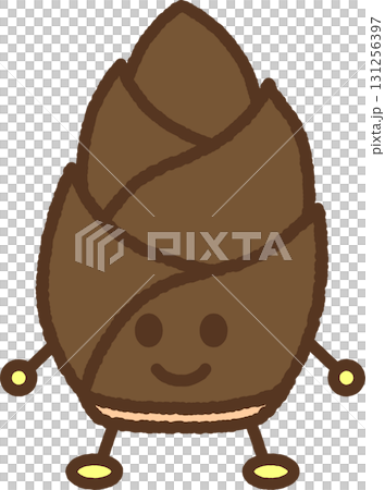 Character-style food icon: Bamboo shoot 131256397