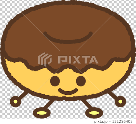 Character-style food icon: Donut Character-style food icon: Donut 131256405