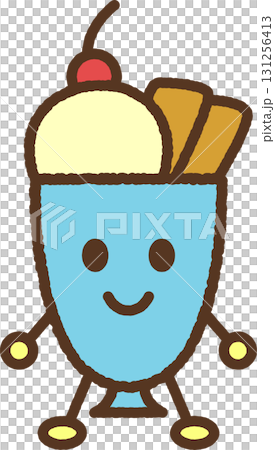 Character-style food icon: Parfait 131256413