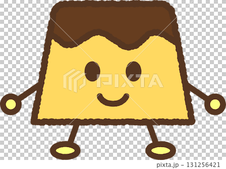 人物風格的食物圖示:布丁 人物風格的食物圖示:布丁 131256421