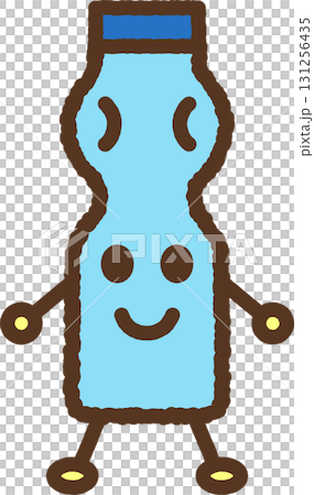 キャラクター風の飲み物アイコン　ラムネ 131256435