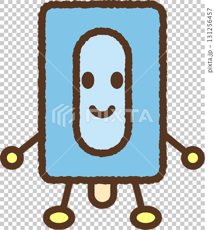 キャラクター風の食べ物アイコン　氷菓子 131256457