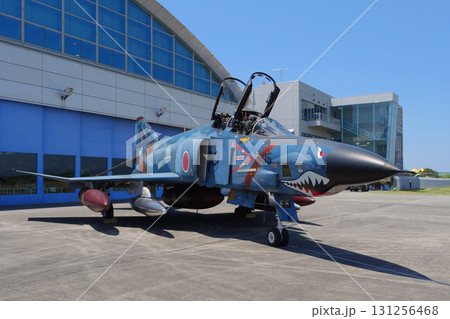 エプロンの航空自衛隊RF-4EファントムⅡ記念塗装機 131256468