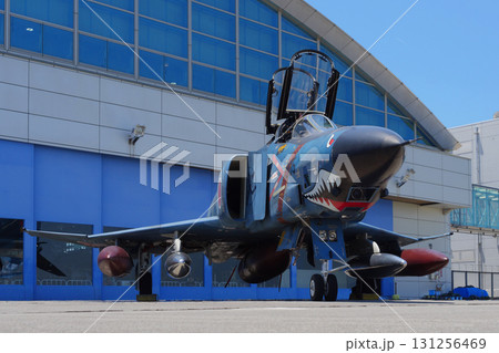 エプロンの航空自衛隊RF-4EファントムⅡ記念塗装機 131256469