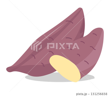 ほくほくのさつまいも。ベクターイラスト 131256838