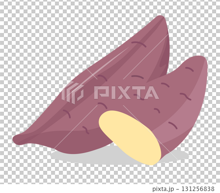 蓬鬆的紅薯向量說明 131256838