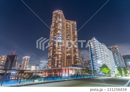《東京都》タワーマンションの夜景・港区芝浦ベイエリア 131256839