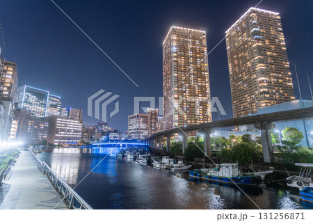 《東京都》タワーマンションの夜景・港区芝浦ベイエリア 131256871
