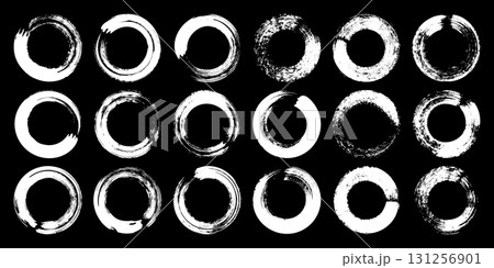 Grunge circles, brush strokes, lines, ink smudges, hand-drawn scribble shapes. Handmade sketchy marks, acrylic stains, charcoal streaks. Paint textures, dry brush effect. Vector illustration Grunge circles, brush strokes, lines, ink smudges, hand-drawn scribble shapes. Handmade sketchy marks, acrylic stains, charcoal streaks. Paint textures, dry brush effect. Vector illustration 131256901