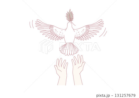 Freedom and releasing good news concept. 131257679