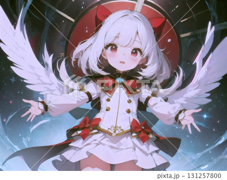 可愛い女の子のイラスト 131257800