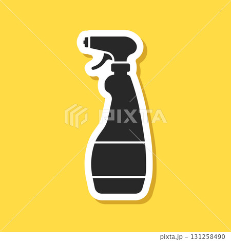 Spray can sticker icon in flat style. Aerosol...のイラスト素材 [131258490] - PIXTA