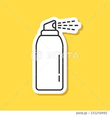 Spray can sticker icon in flat style. Aerosol...のイラスト素材 [131258492] - PIXTA