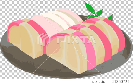 魚糕,用於新年和新年的御節料理 魚糕,用於新年和新年的御節料理 131260726
