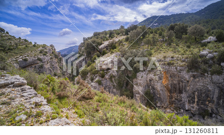 Ravine Els Estrets del Ballestar Trekking Path, Spain Ravine Els Estrets del Ballestar Trekking Path, Spain 131260811