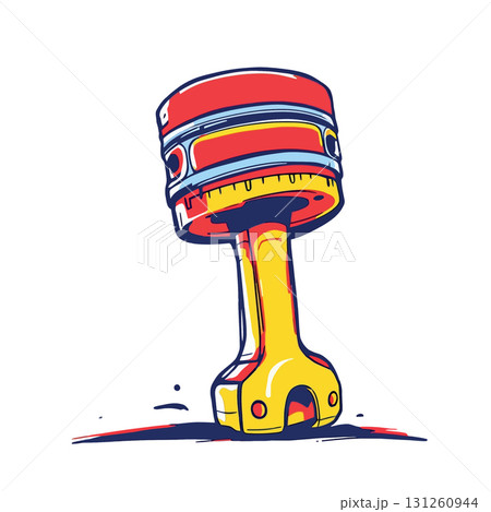 Vsai colorful piston and cylinder embracing automotive power and engineering Vsai colorful piston and cylinder embracing automotive power and engineering 131260944