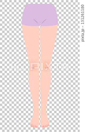 Straight legs, female legs 131261180