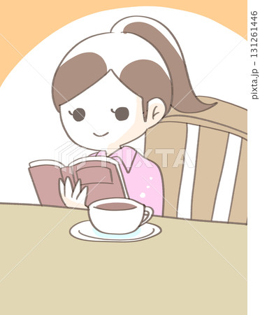 本を読む女性 131261446