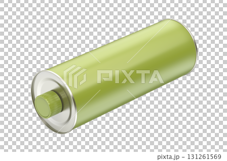 Blank green round tin bottle 131261569