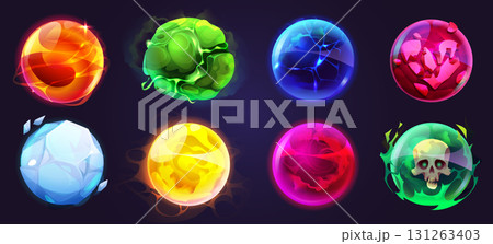 Colorful magic ball fortune spheres 131263403